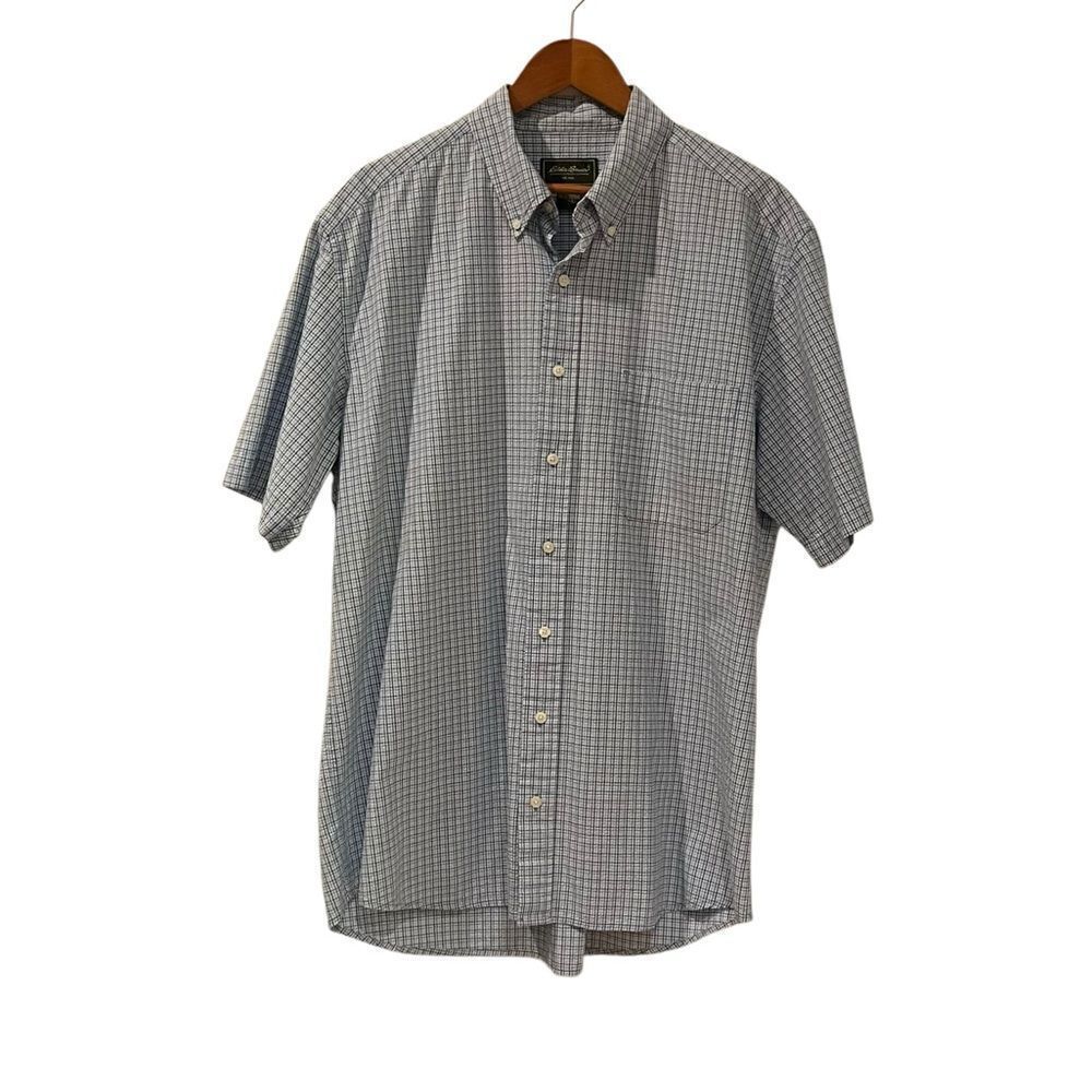Eddie Bauer lightweight short sleeve be button up shirt